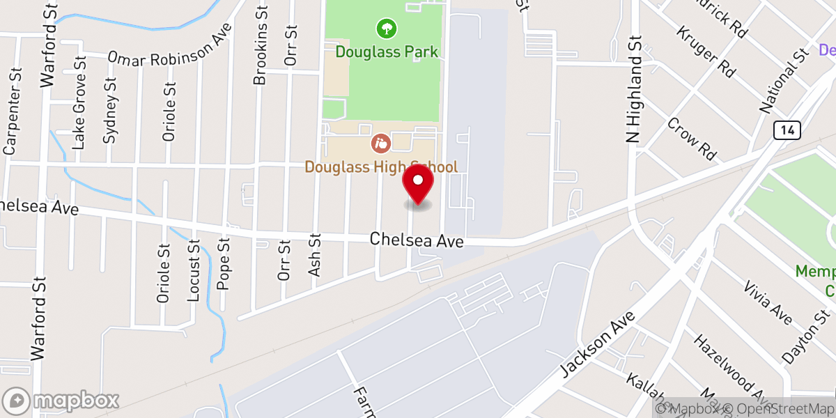 Map showing location of Calvary Temple Church of God in Christ Inc