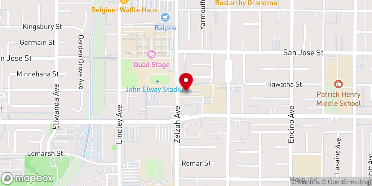 Map showing location of First Presbyterian Church of Granada Hills