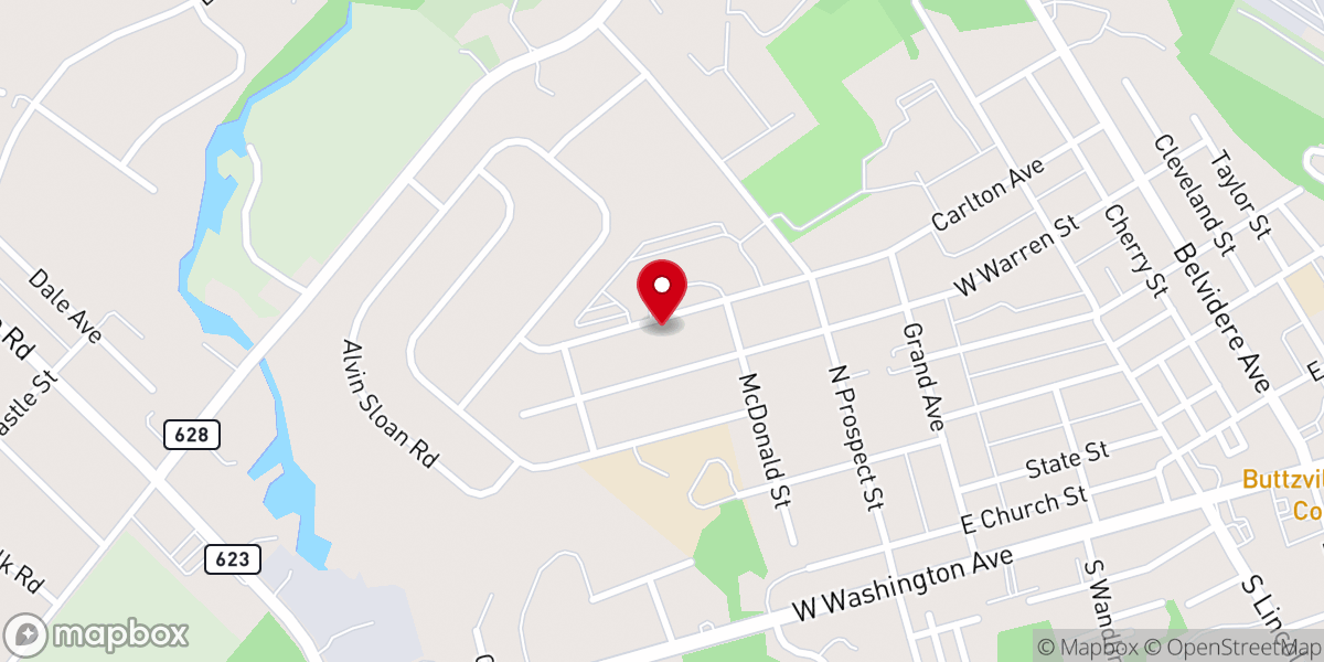 Map showing location of Fr. Bulla Parish Center