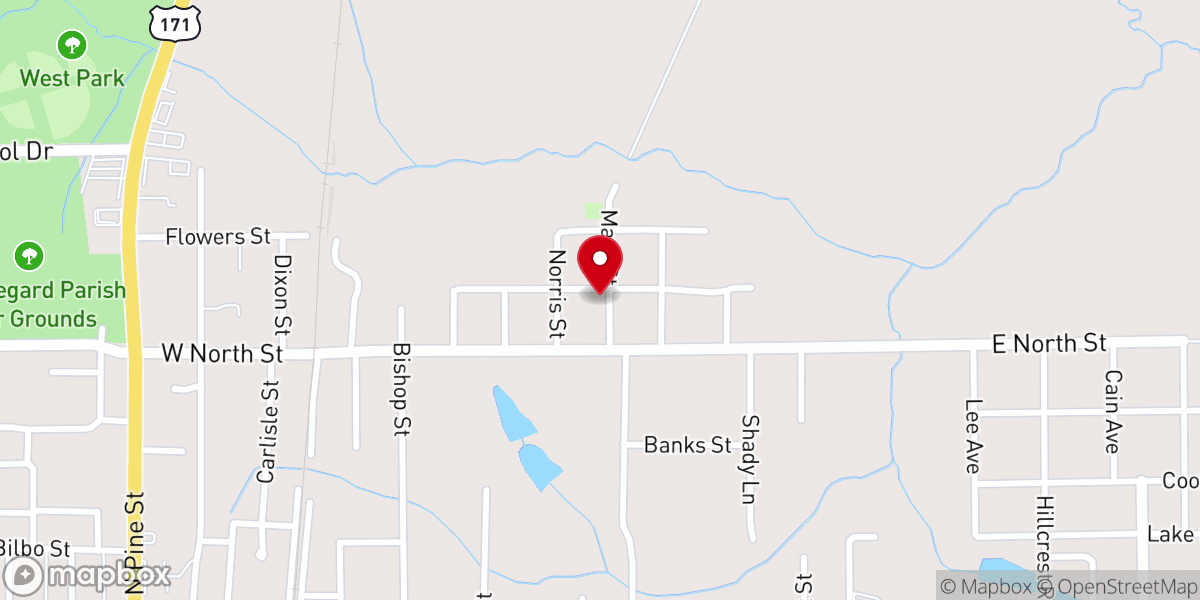 Map showing location of Mt Canaan Baptist Church