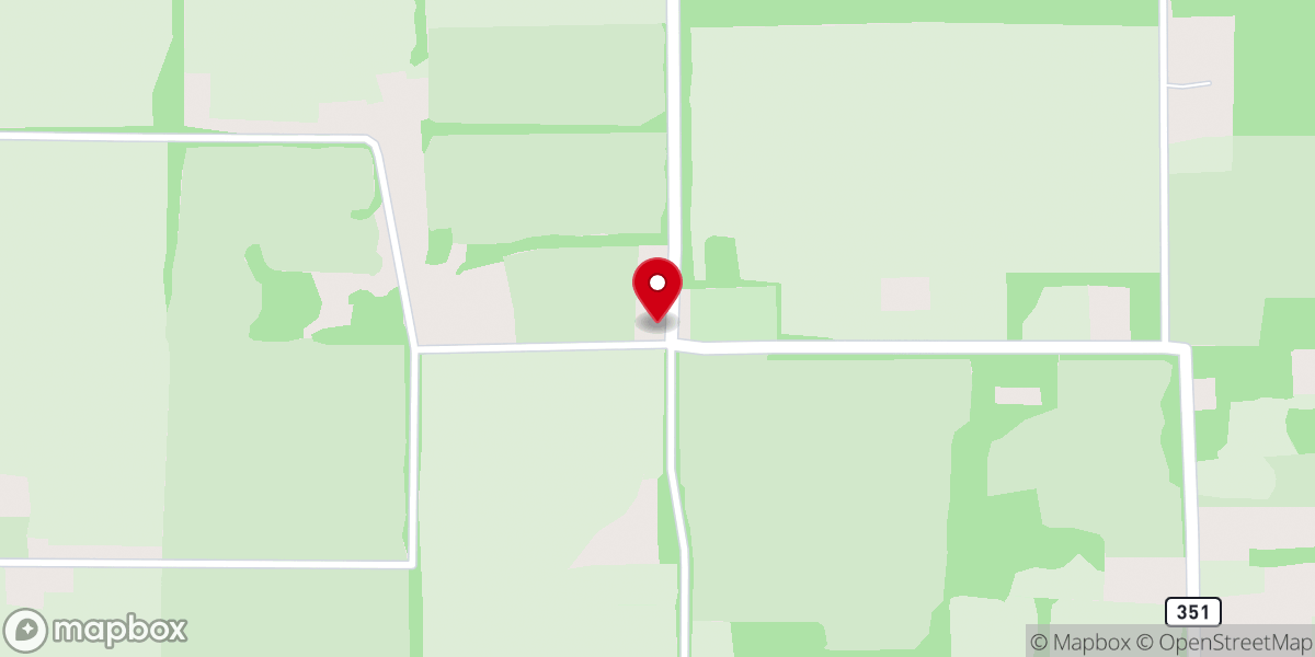 Map showing location of Pleasant Grove Baptist Church
