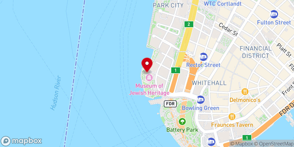 Map showing location of Holocaust Jewish Hertiage Institute Inc