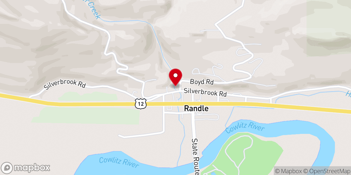 Map showing location of Church of the Nazarene