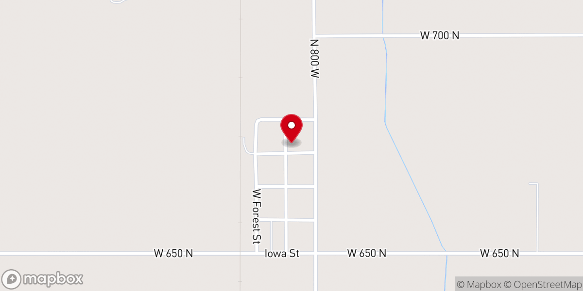 Map showing location of Tab Christian Church