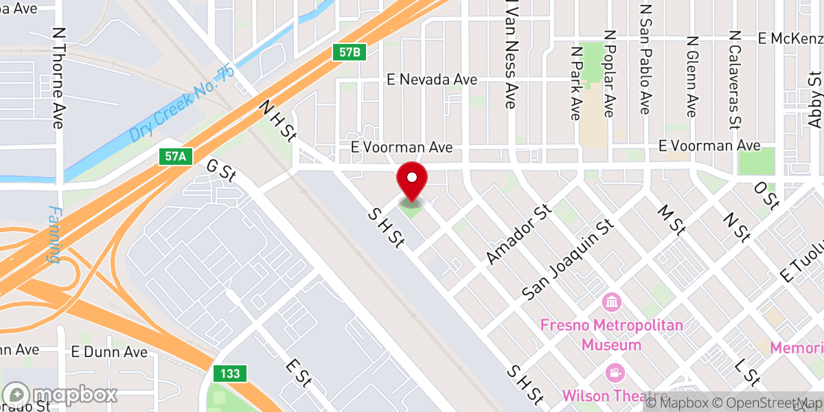 Map showing location of On Ramps Covenant Church