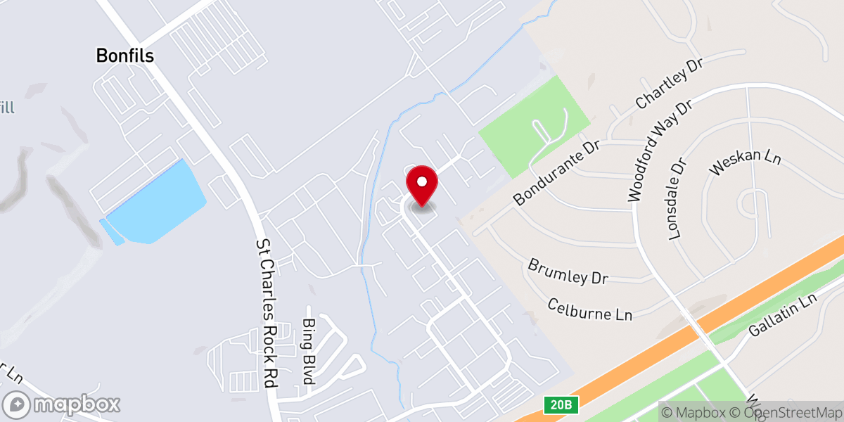 Map showing location of Bishops' Storehouse