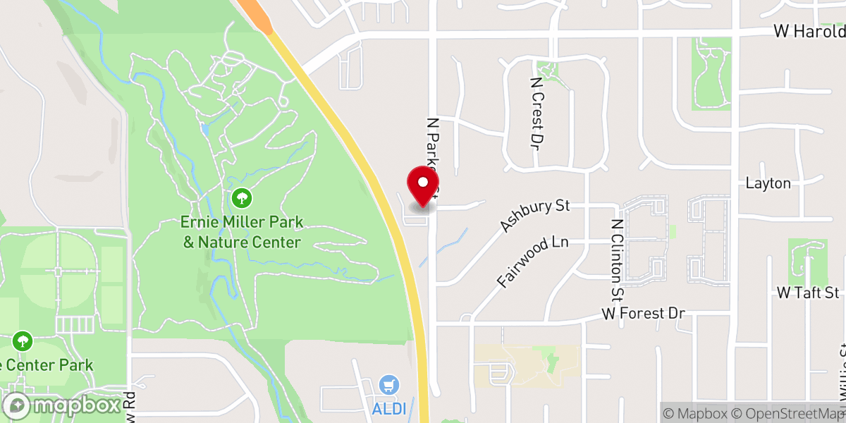 Map showing location of Fellowship Olathe