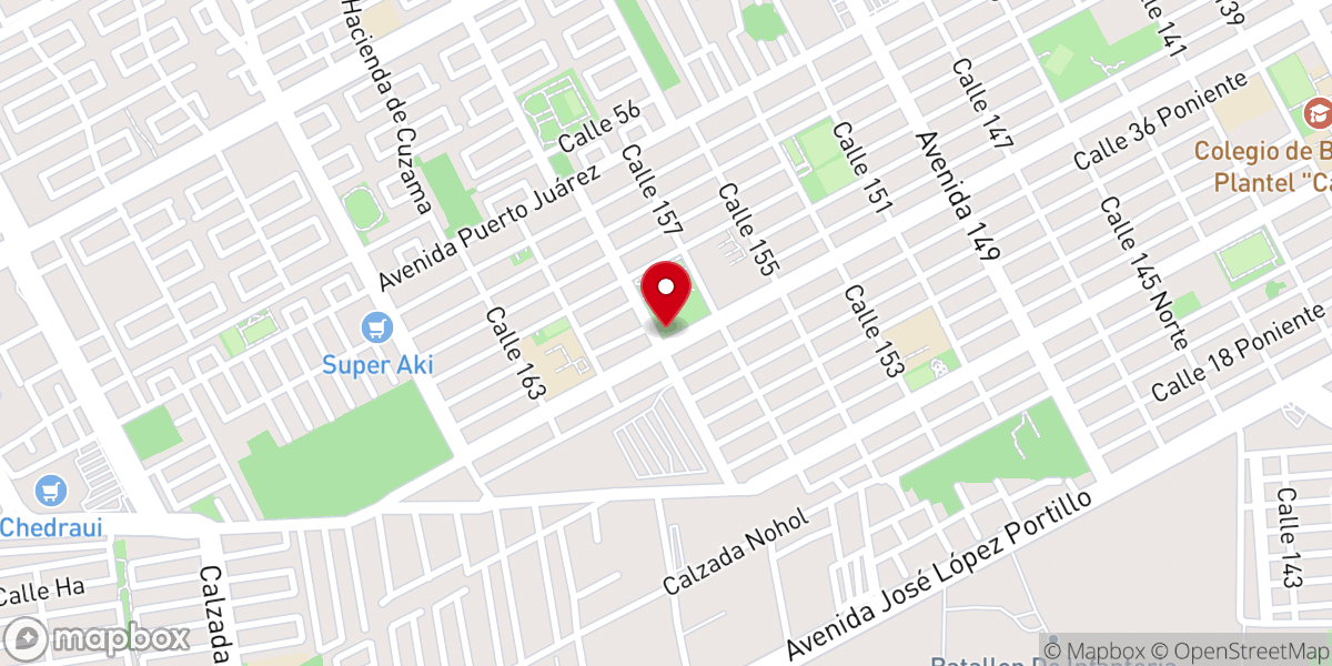 Map showing location of Parroquia Nuestra Señora la Merced