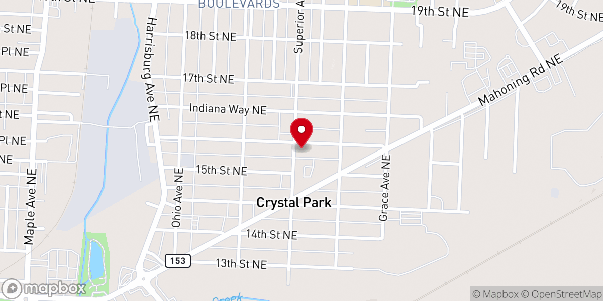 Map showing location of Hope Outreach Ministry
