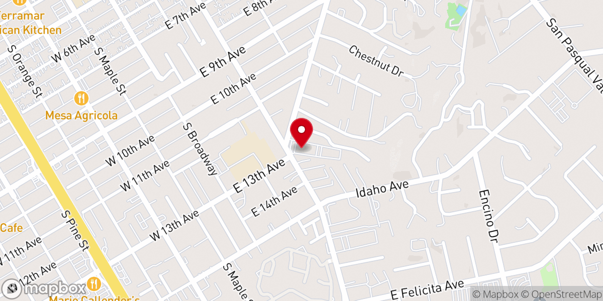 Map showing location of Canvas Church Inc