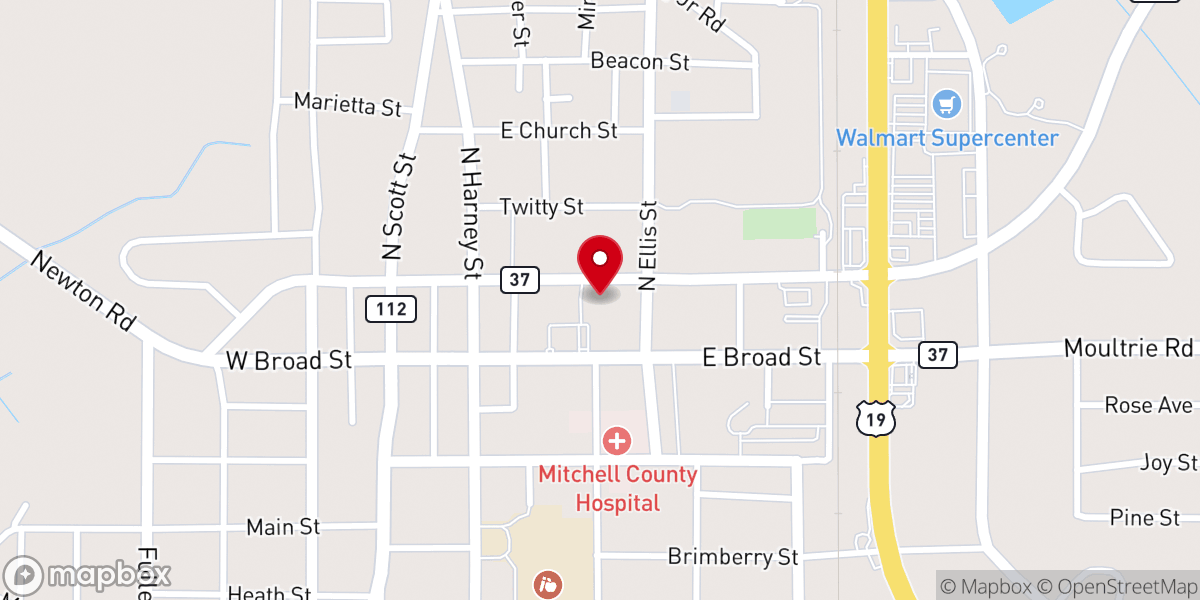 Map showing location of Greater House of Worship