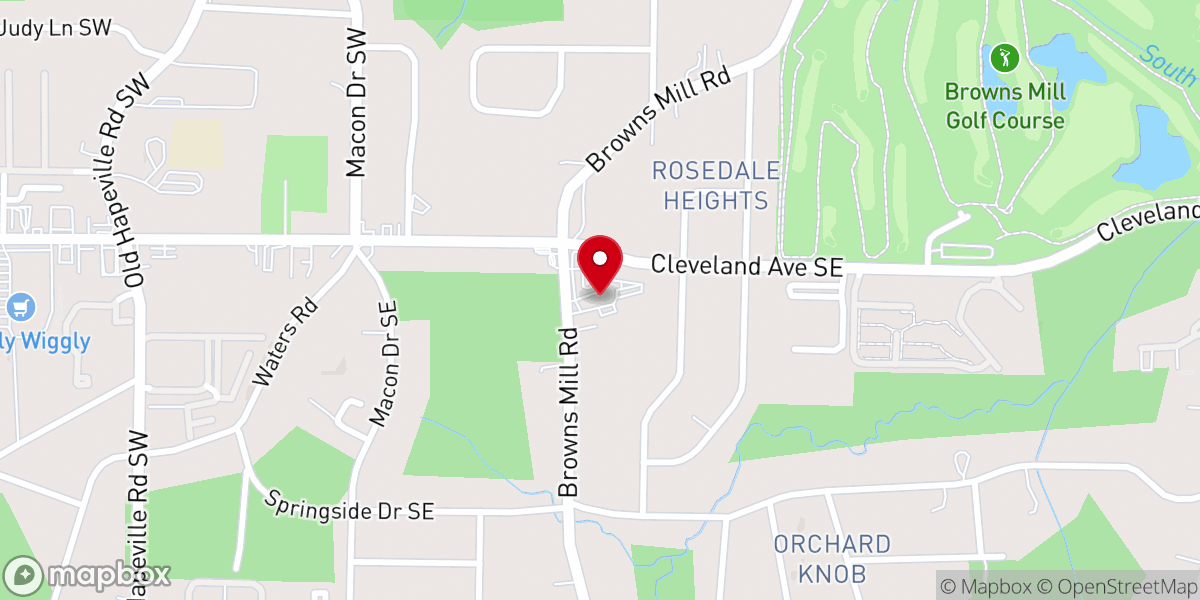 Map showing location of Atlanta Maranatha Seventh-day Adventist Church
