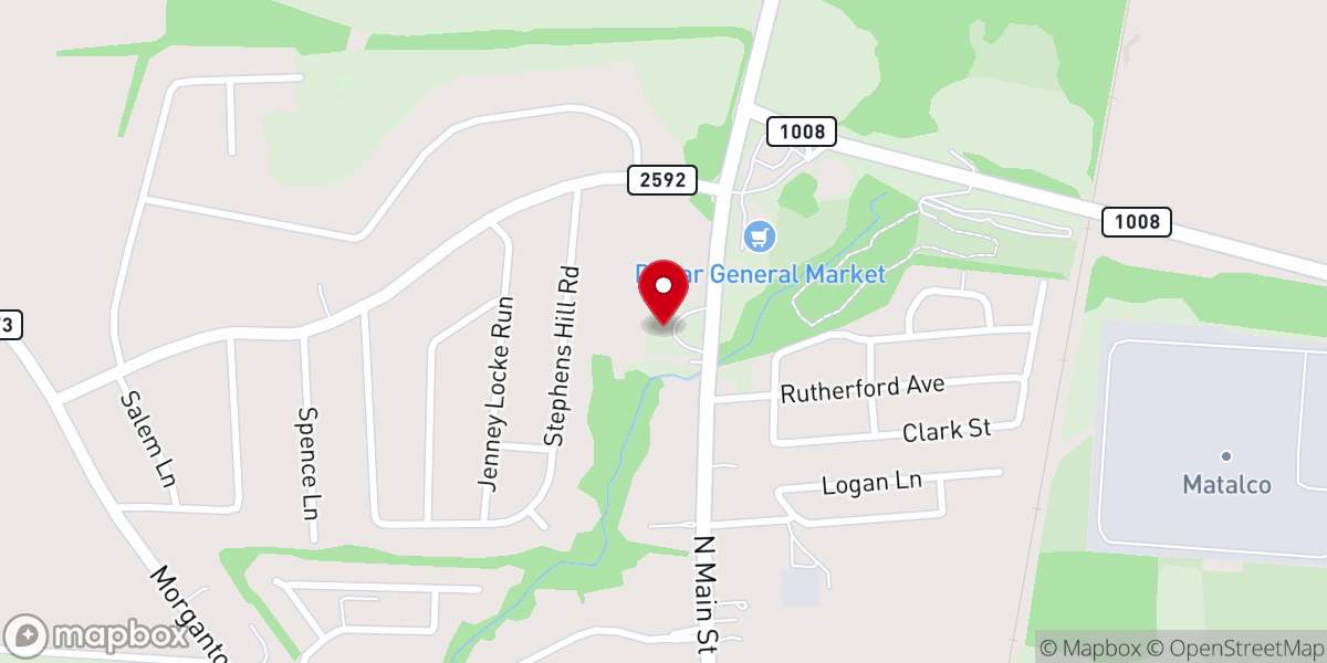 Map showing location of 31-W North Church of Christ