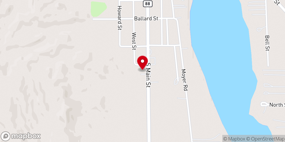 Map showing location of First Congregational Church-Central Lake Community Pantry - Food Pantry