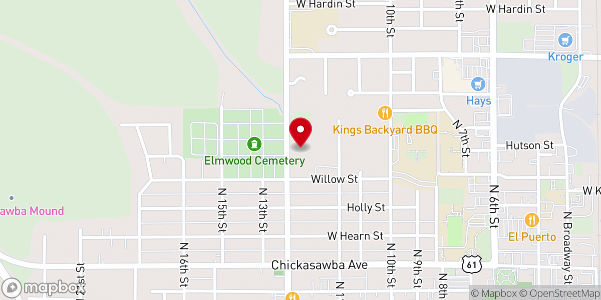 Map showing location of Agape Fellowship