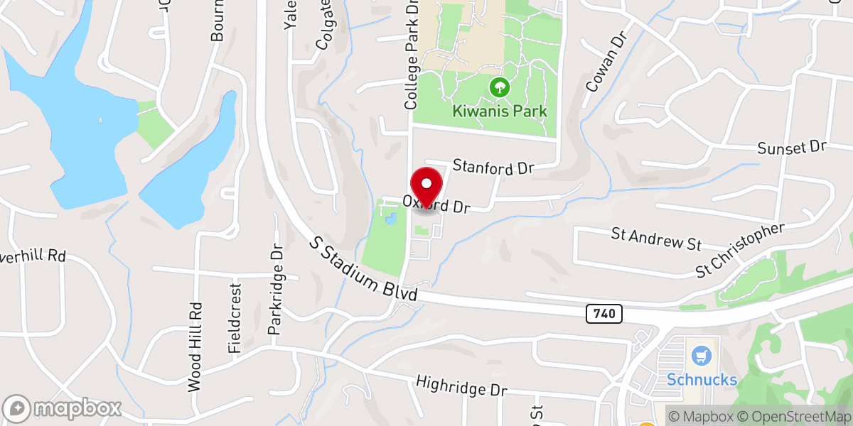 Map showing location of College Park Seventh-day Adventist Church