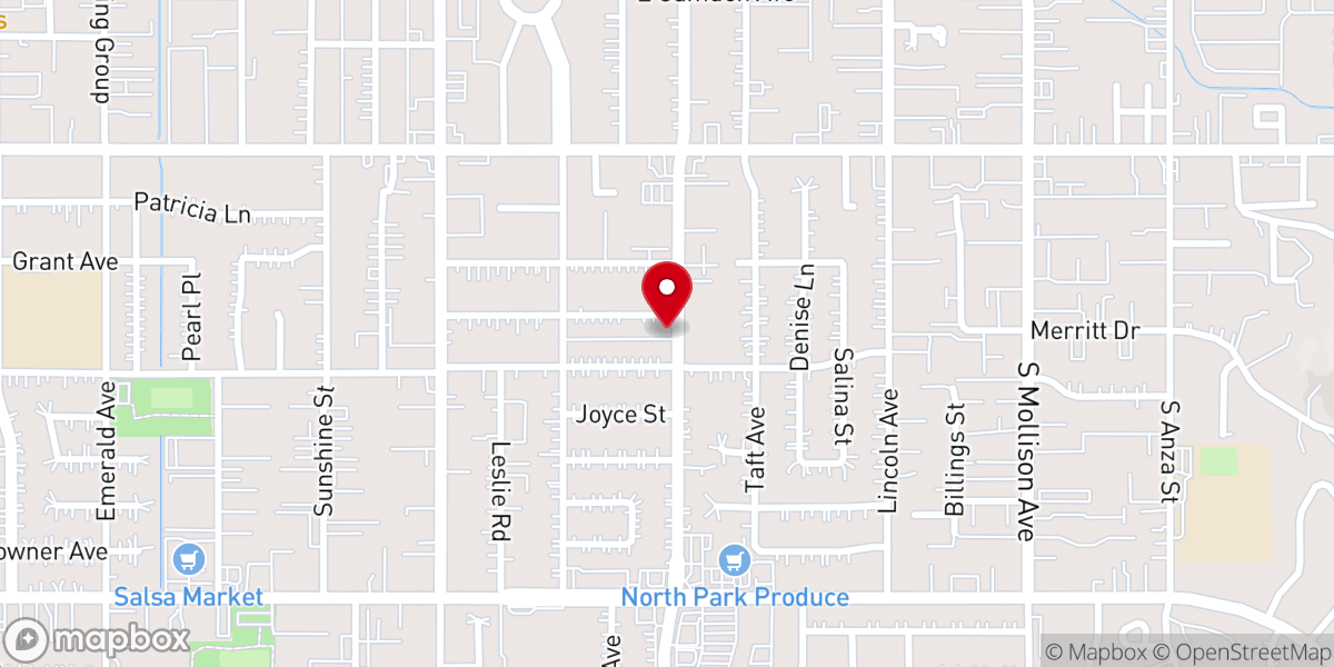 Map showing location of First Christian Apostolic Church