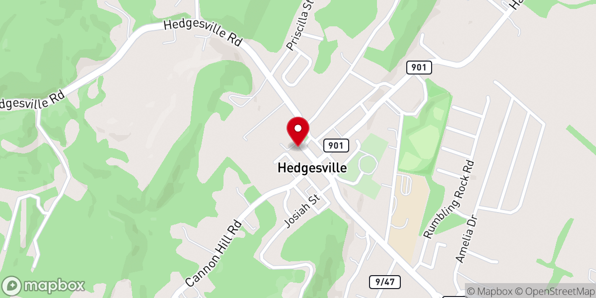 Map showing location of Saint Bernadette Catholic Church