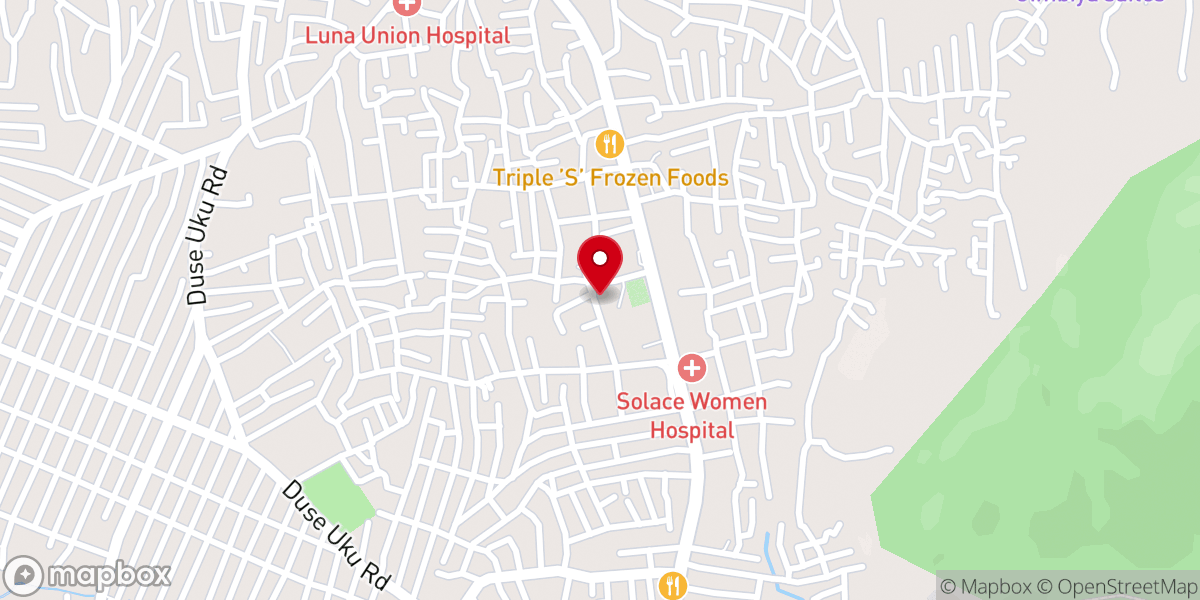 Map showing location of Bishara Baptist Church