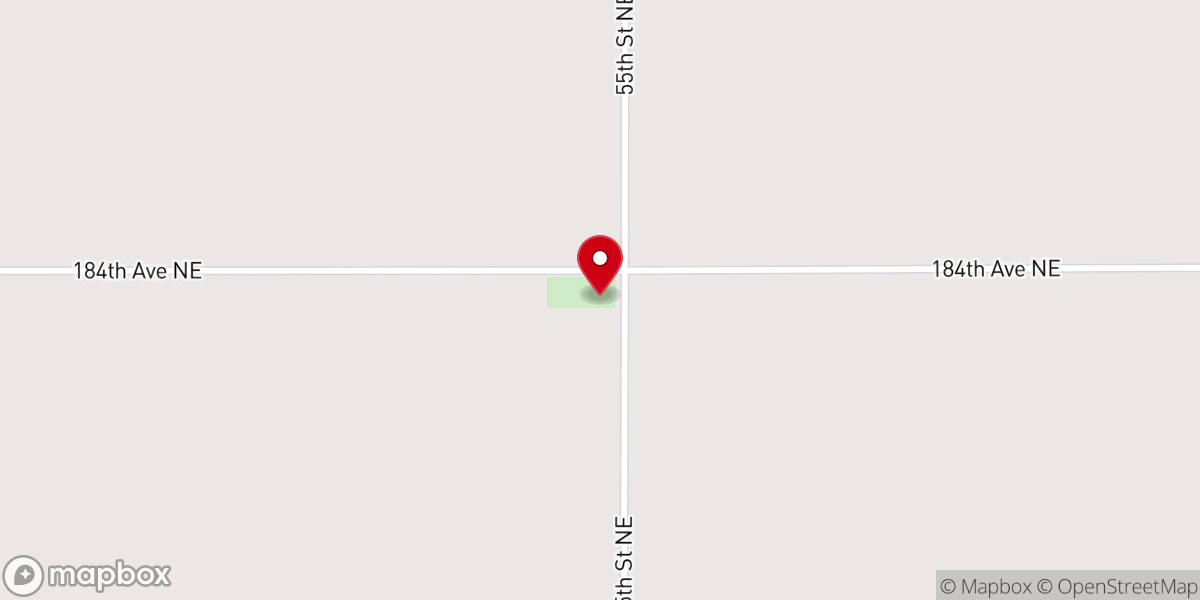 Map showing location of Bethany Church