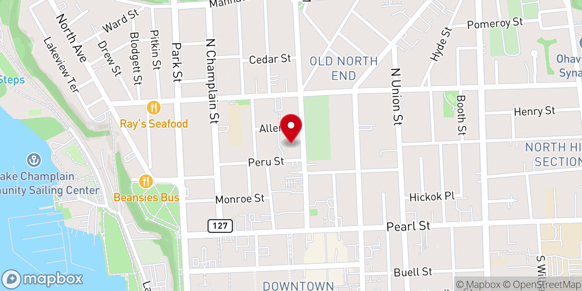 Map showing location of St. Joseph's Cathedral