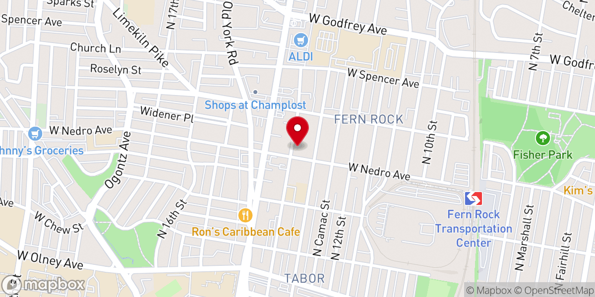 Map showing location of Mt Carmel United Methodist Church