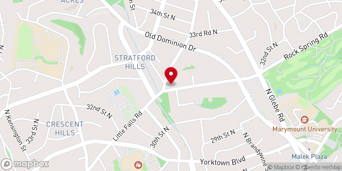 Map showing location of Rock Spring Congregational Church