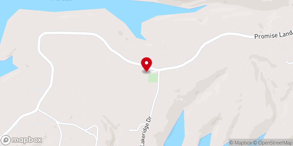 Map showing location of Promise Land Bible Church