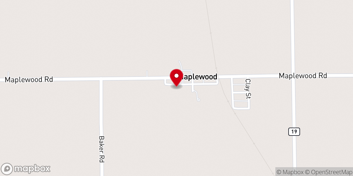 Map showing location of Maplewood Methodist Church