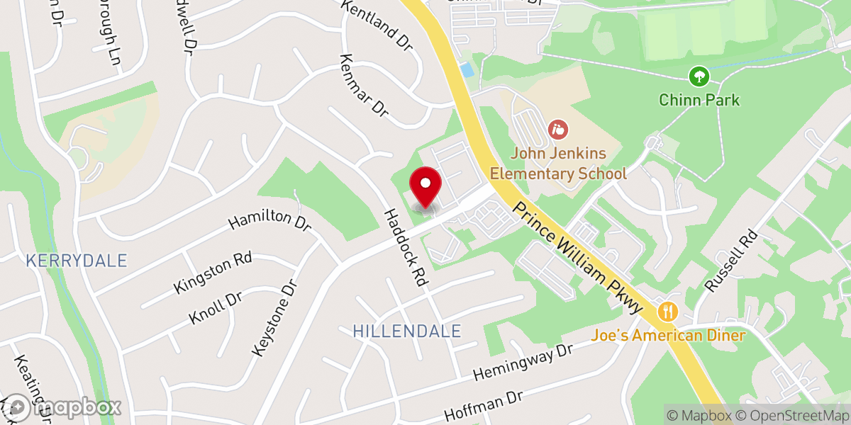 Map showing location of Church of Christ at Dale City
