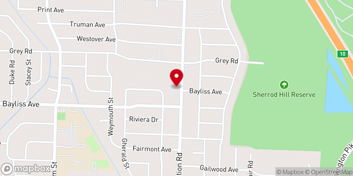 Map showing location of Memphis International Church