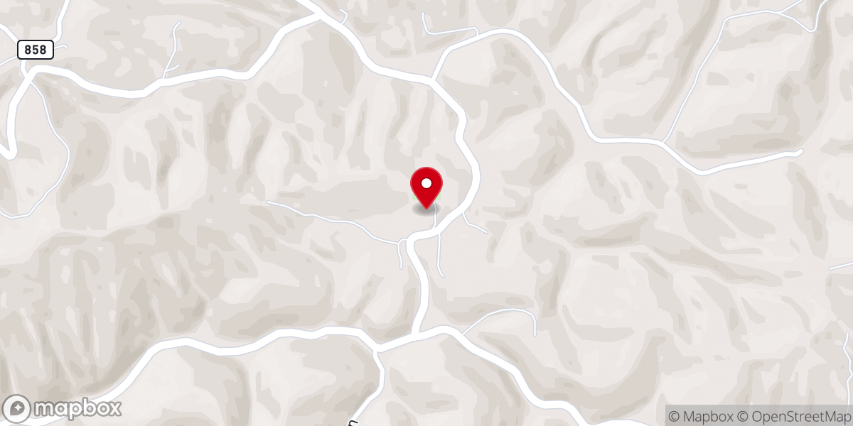 Map showing location of Glenwood Church