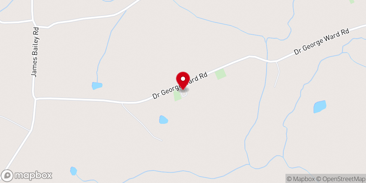 Map showing location of Flatwoods Pentecostal Holiness Church