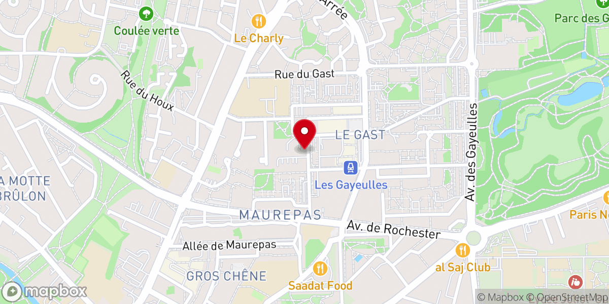 Map showing location of Communauté Notre Dame des Chênes