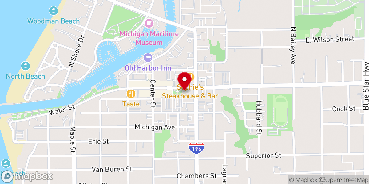 Map showing location of Visit South Haven
