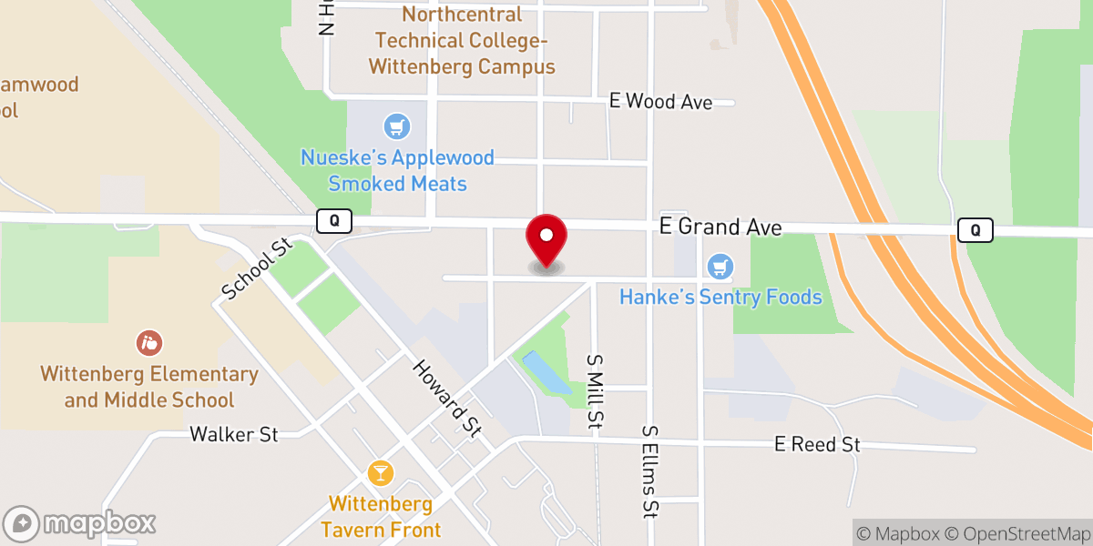 Map showing location of New Horizons United Methodist Church