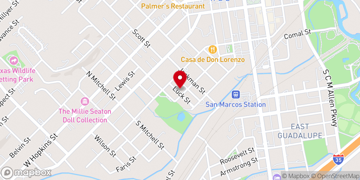 Map showing location of Greater Bethel Baptist Church