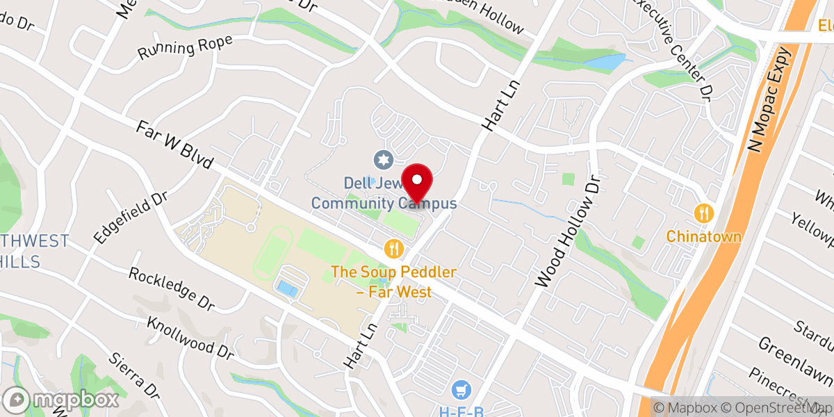 Map showing location of Congregation Tiferet Israel