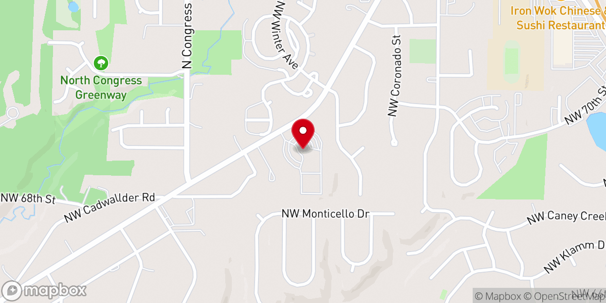 Map showing location of Saint Therese Catholic Church