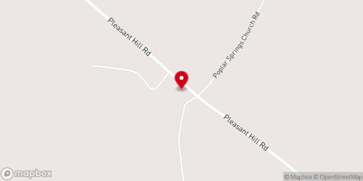 Map showing location of Newton Grove Church