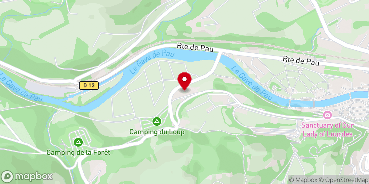 Map showing location of Petit Couvent - Sœurs de l’Immaculée Conception à Lourdes