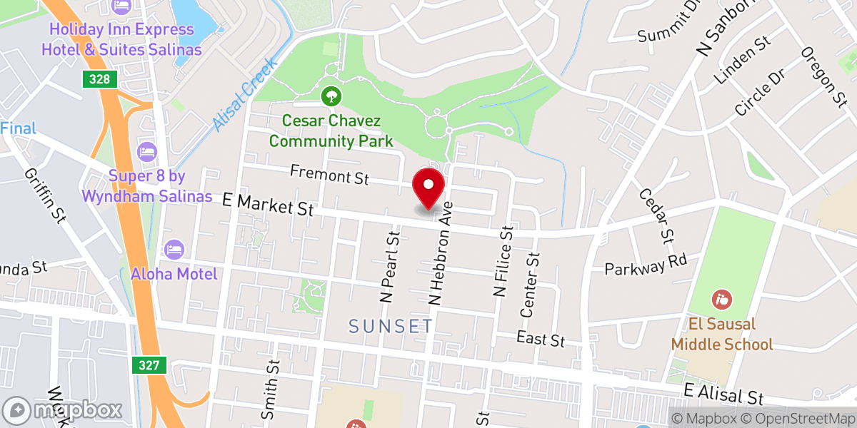 Map showing location of Church of God
