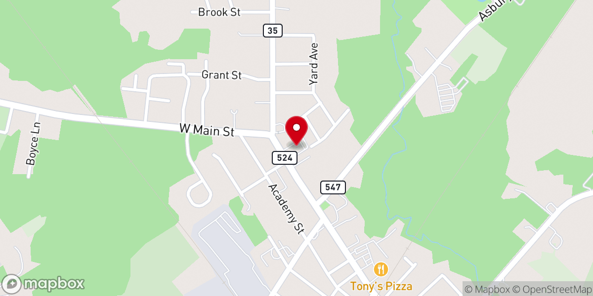 Map showing location of Farmingdale First United Methodist Church
