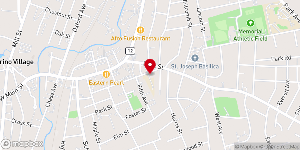 Map showing location of St. Louis Church Religious Education Center