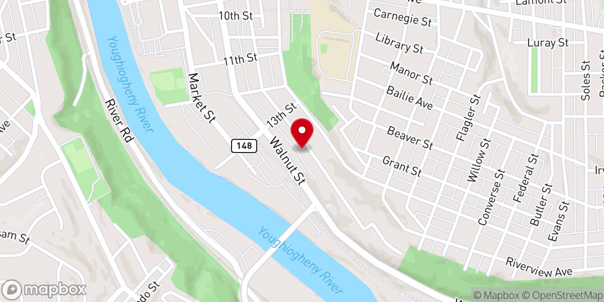 Map showing location of St Paul AME Church