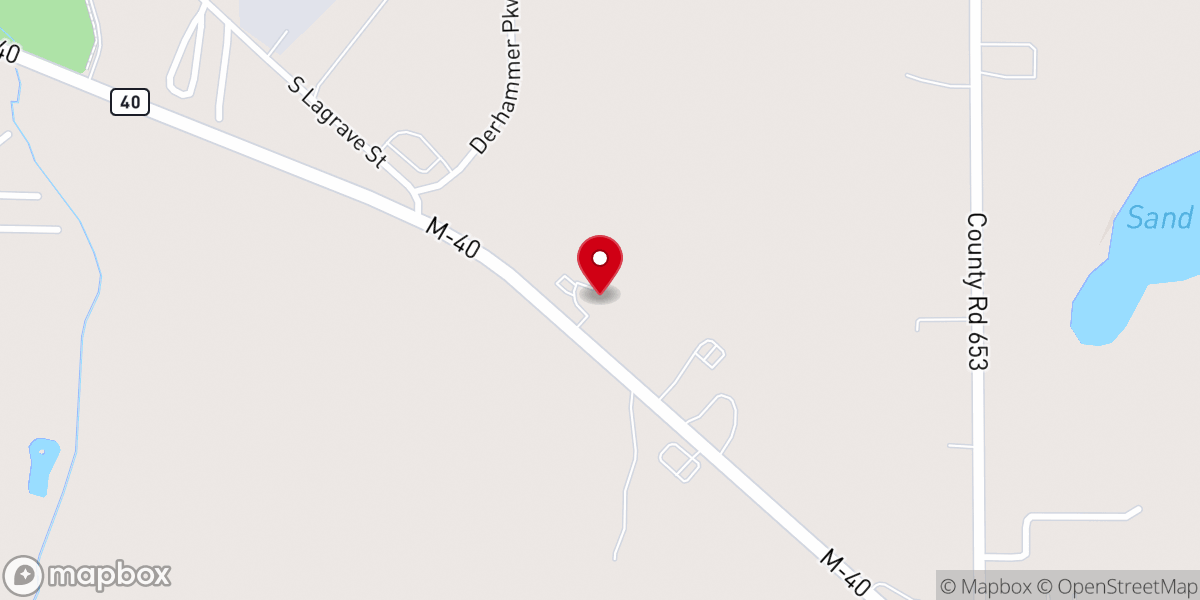 Map showing location of Paw Paw Seventh-day Adventist Church