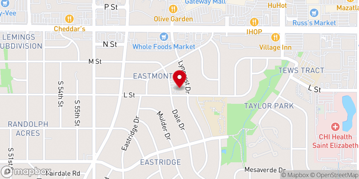Map showing location of First Evangelical Covenant Church