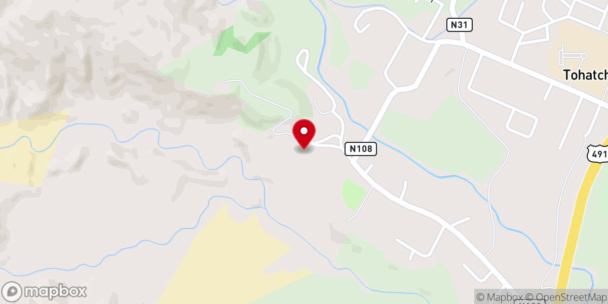 Map showing location of First Navajo Christian Reformed Church