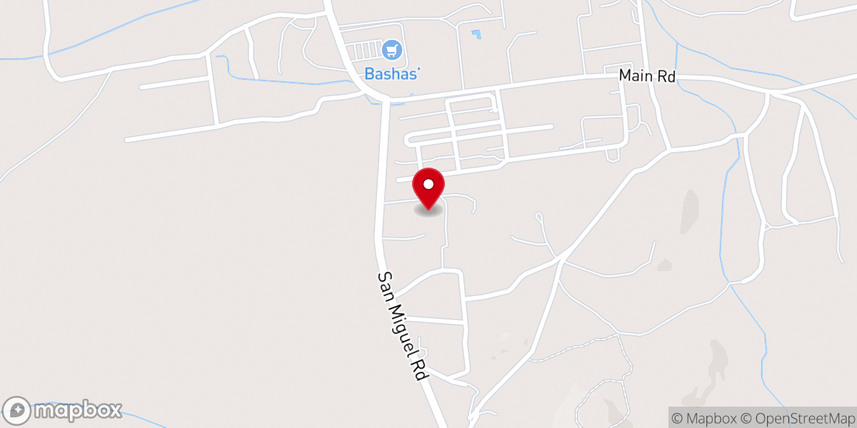 Map showing location of Papago United Presbyterian Church
