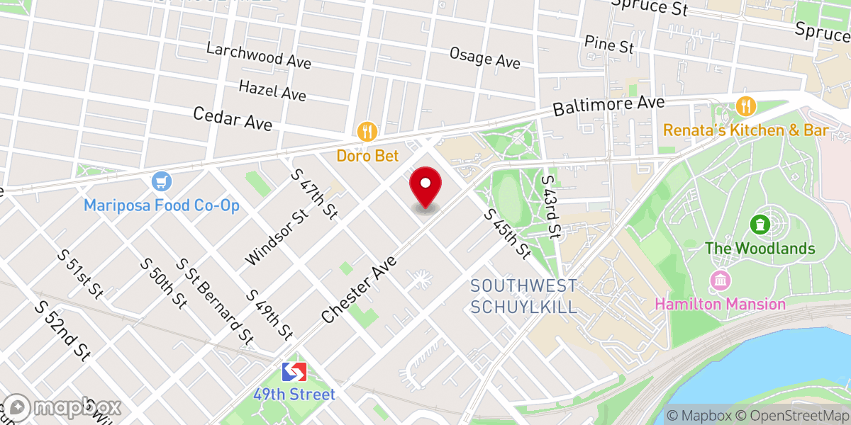 Map showing location of Elwood Community Methodist Church